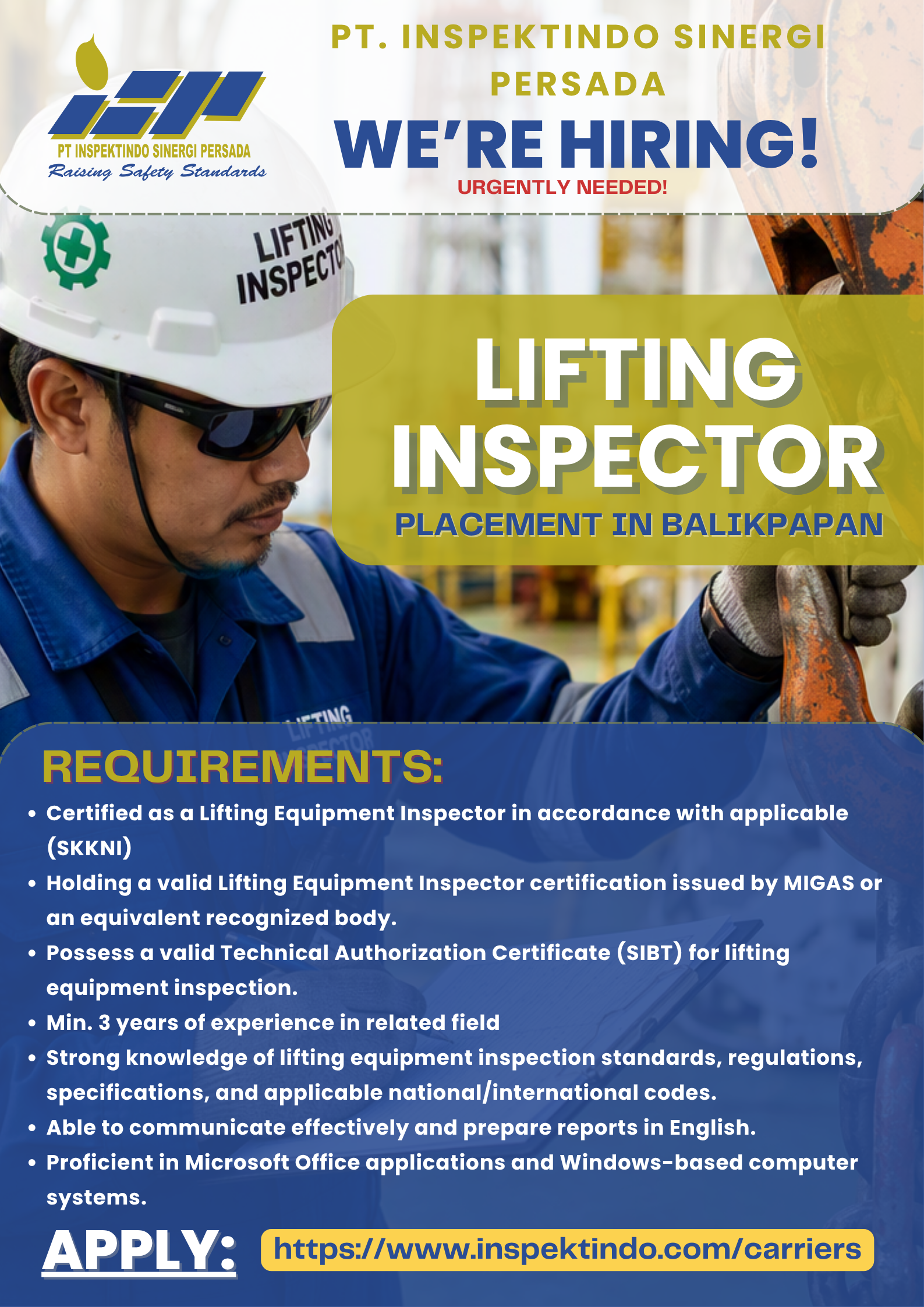 LIFTING INSPECTOR - PHM
